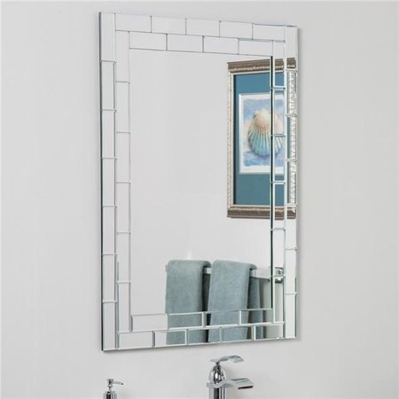 DECOR WONDERLAND Decor Wonderland SSM414-2 Grand Street Modern Bathroom Mirror - Silver SSM414-2